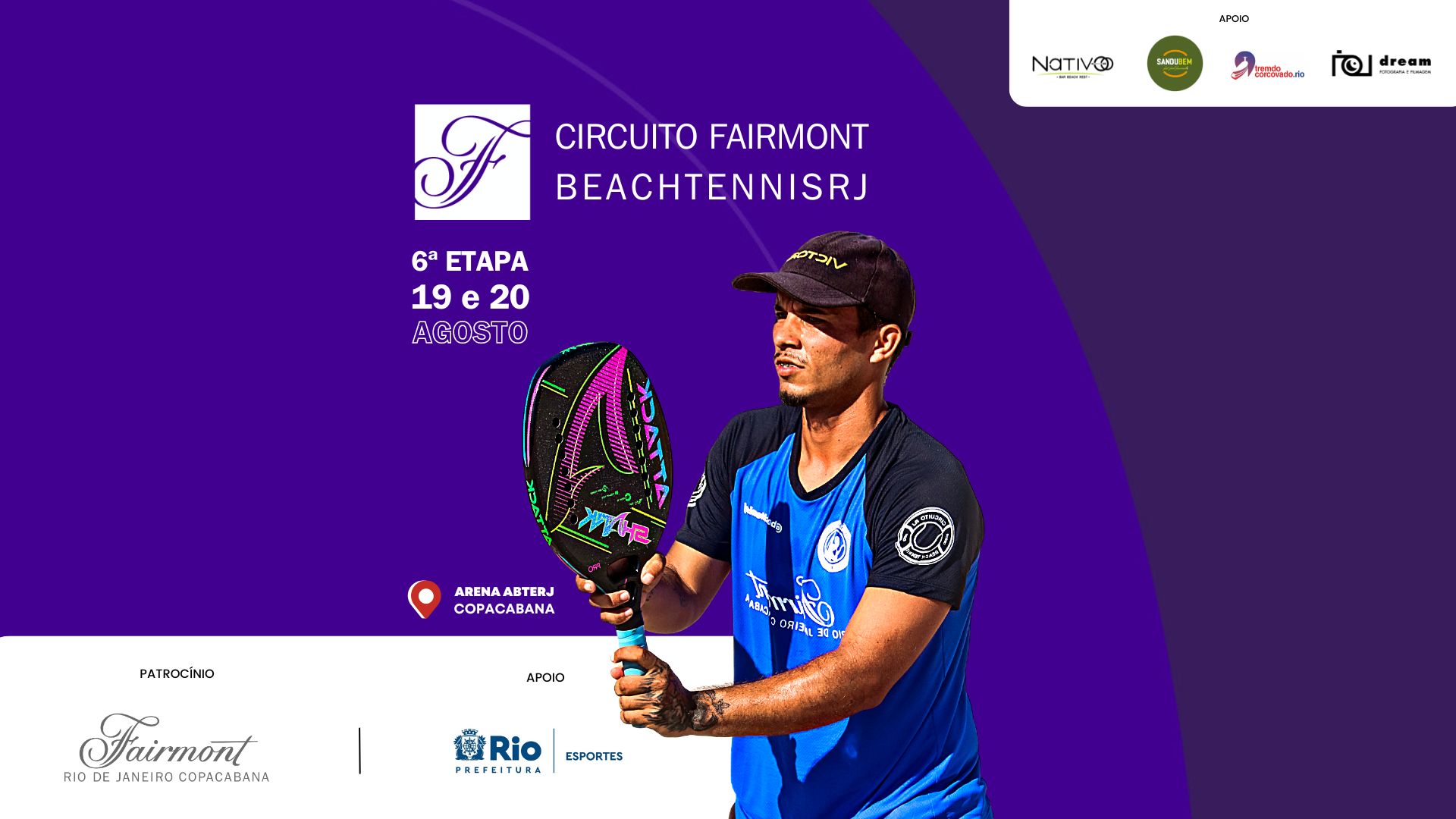 Definidos os campeões da 6ª etapa do Fairmont Beach Tennis RJ